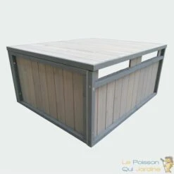 LE POISSON QUI JARDINE.FR Cabane, Carport Ou Garage, Pour Robot Tondeuse. En Bois, Gris -France Tondeuse Soldes Boutique 10553254 5