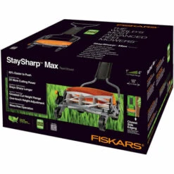 Fiskars Tondeuse à Gazon Manuelle, Tondeuse à Cylindre Avec Système De Coupe Sans Frottement Des Lames, Largeur De Coupe: 46 Cm, Noir/Orange/Argenté, StaySharp Max, 1000591 11 Fiskars Tondeuse à Gazon Manuelle, Tondeuse à Cylindre Avec Système De Coupe Sans Frottement Des Lames, Largeur De Coupe: 46 Cm, Noir/Orange/Argenté, StaySharp Max, 1000591 -France Tondeuse Soldes Boutique 10641592 5