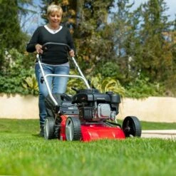 Tondeuse à Gazon 5hp 139cc Essence, Largeur Coupe 41cm 17", Hauteur De Coupe 25-75mm Réglable 7 Positions, Panier 45L, Automotrice - Greencut GLM690X -France Tondeuse Soldes Boutique 11334638 5