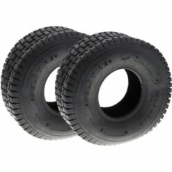 JARDIAFFAIRES Paire De Pneus 4 Plis Dimensions 15x600-6 Pour Tondeuse Autoportée