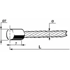 LEM SELECT Câble De Frein Ou Embrayage Ø 1,9 X 2000 MM -France Tondeuse Soldes Boutique 14032297 2