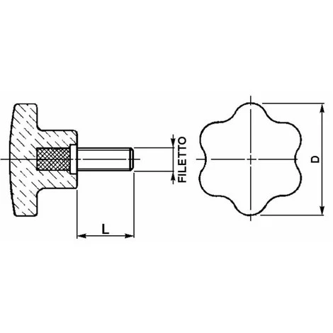 LEM SELECT Molette En Bakelite Ø 60 Filetage Male M12X20 (Lot De 2) 4 LEM SELECT Molette En Bakelite Ø 60 Filetage Male M12X20 (Lot De 2) – Image 2