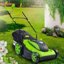 Tondeuse électrique Filaire 2000W 43cm 45L Réglage Central 20-70mm (6 Niveaux) Et En Plus Equipée Pour Une Fauche Particulièrement Confortable - De BRAST -France Tondeuse Soldes Boutique 17558801 5