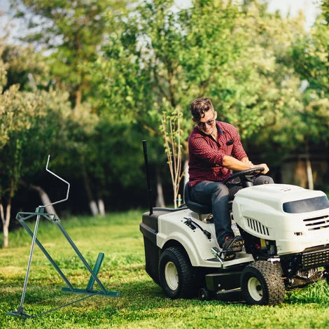 Relaxdays Dispositif De Levage Lève Tondeuse, 400 Kg, Dispositif D’inclinaison Continue De Tondeuse, Acier, Vert 4 Relaxdays Dispositif De Levage Lève Tondeuse, 400 Kg, Dispositif D’inclinaison Continue De Tondeuse, Acier, Vert – Image 2