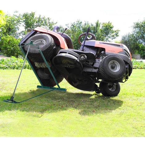 Relaxdays Dispositif De Levage Lève Tondeuse, 400 Kg, Dispositif D’inclinaison Continue De Tondeuse, Acier, Vert 5 Relaxdays Dispositif De Levage Lève Tondeuse, 400 Kg, Dispositif D’inclinaison Continue De Tondeuse, Acier, Vert – Image 3