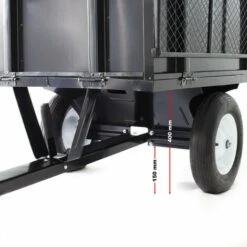 WILTEC Remorque Basculante 114x76x30cm Avec Grille Et Parois Amovibles Dispositif D'attelage Universel -France Tondeuse Soldes Boutique 1888150 5