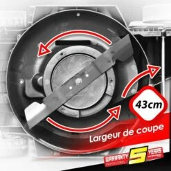 GARDEOPRO Tondeuse 1800w - 43cm - 2 Lames - Gardeo Pro -France Tondeuse Soldes Boutique 19495753 3