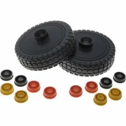 JARDIAFFAIRES Lot De 2 Roues De Tondeuse Universelle Diamètre 200mm