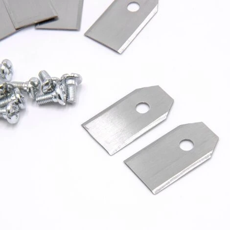 Vhbw 9x Lames De Couteaux Compatible Avec Husqvarna 105, 108, 210C, 220AC, 230ACX, 260ACX, 265ACX, 305 Tondeuse - Lames De Rechange, Argent, Acier 4 Vhbw 9x Lames De Couteaux Compatible Avec Husqvarna 105, 108, 210C, 220AC, 230ACX, 260ACX, 265ACX, 305 Tondeuse - Lames De Rechange, Argent, Acier – Image 2