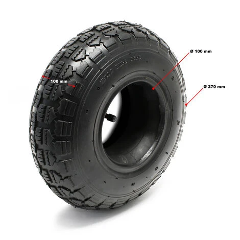 WILTEC Pneu Pour Tracteur à Pelouse 11x4.00-4 4pr Avec Chambre à Air Et Valve Coudée Tondeuse à Gazon 4 WILTEC Pneu Pour Tracteur à Pelouse 11x4.00-4 4pr Avec Chambre à Air Et Valve Coudée Tondeuse à Gazon – Image 2