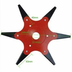 HAPPYSHOPPING Tondeuse Agazon Tete De Lame Asix Feuilles Accessoires De Debroussailleuse Lame En Acier Au Manganese En Alliage Tete De Tondeuse Lame De Coupe A6 Feuilles 9 HAPPYSHOPPING Tondeuse Agazon Tete De Lame Asix Feuilles Accessoires De Debroussailleuse Lame En Acier Au Manganese En Alliage Tete De Tondeuse Lame De Coupe A6 Feuilles -France Tondeuse Soldes Boutique 28355943 3