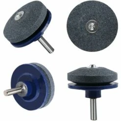 DEVENIRRICHE Lames De Tondeuse à Gazon, 4, Affûteuse, Toute Perceuse à Main Avec Affûteuse De Tondeuse à Gazon (bleu) - Noir