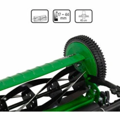 OXEO Tondeuse à Main Pelouse - Tondeuse à Main Gazon -5 Lames Solides - Largeur 40cm - Réglage Hauteur - Tondeuse Manuelle -France Tondeuse Soldes Boutique 28741582 4