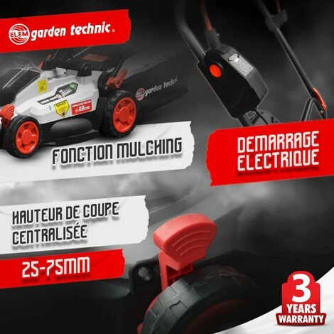 ELEM GARDEN TECHNIC Tondeuse Rechargeable 20V 33 Cm -ElemGardenTechnic 5 ELEM GARDEN TECHNIC Tondeuse Rechargeable 20V 33 Cm -ElemGardenTechnic – Image 3