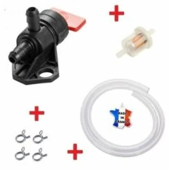 CYCLINGCOLORS Kit Essence Honda GCV 135 160 16950-ZG9-M02 : Robinet + Durite + Filtre + Collier Tondeuse Tracteur