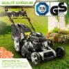 Tondeuse Thermique Tractée 53cm 224cc 2.800 Trs/min 7cv Moteur De Marque 4 Temps 60l Réglage Central 30-80mm, Capot En Tôle En Acier, 4 En 1 - 21224 POWER De Brast -France Tondeuse Soldes Boutique 32162606 1