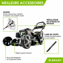 Tondeuse Thermique Tractée 53cm 224cc 2.800 Trs/min 7cv Moteur De Marque 4 Temps 60l Réglage Central 30-80mm, Capot En Tôle En Acier, 4 En 1 - 21224 POWER De Brast 11 Tondeuse Thermique Tractée 53cm 224cc 2.800 Trs/min 7cv Moteur De Marque 4 Temps 60l Réglage Central 30-80mm, Capot En Tôle En Acier, 4 En 1 - 21224 POWER De Brast -France Tondeuse Soldes Boutique 32162606 5