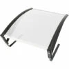 YONGQING Abri Pour Robot Tondeuse Protection Garages Toit Protection Solaire Pour Robots Tondeuses Transparent Toit Carport Pour Tondeuses - Noir-argent -France Tondeuse Soldes Boutique 33025354 1