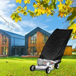ASUPERMALL Housse De Tondeuse A Gazon Avec Revetement Impermeable Pare-Soleil Housse De Protection Anti-Dechirure Aux Uv Housse Avec Cordon De Serrage, Noir - Noir -France Tondeuse Soldes Boutique 33483066 3