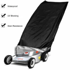 ASUPERMALL Housse De Tondeuse A Gazon Avec Revetement Impermeable Pare-Soleil Housse De Protection Anti-Dechirure Aux Uv Housse Avec Cordon De Serrage, Noir - Noir -France Tondeuse Soldes Boutique 33483066 5