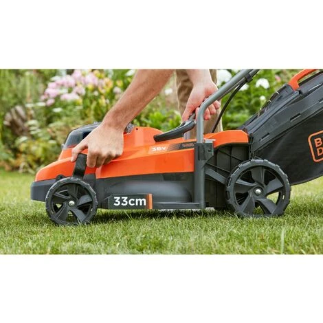 BLACK & DECKER Tondeuse 33cm - Sans Fil LITHIUM 36V - Sans Batterie BLACK+DECKER BCMW3336N-XJ 6 BLACK & DECKER Tondeuse 33cm - Sans Fil LITHIUM 36V - Sans Batterie BLACK+DECKER BCMW3336N-XJ – Image 4