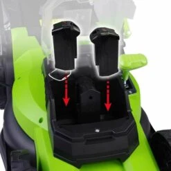 Tondeuse Electrique Sans Fil à Batterie 40V Coupe 40cm Incl. Batteries Et Chargeurs, Sac 45l 60 Min Sans Charge, Réglage Central De Coupe En 6 étapes - Tondeuse Electrique Sans Fil De BRAST -France Tondeuse Soldes Boutique 34686549 2