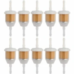 ASUPERMALL 6 Mm X 8 Mm 1/4 '' 5/16 '' Filtre A Gaz En Ligne Pour Tondeuse A Gazon Petit Moteur, 10Pcs