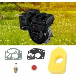 LangRay Filtre à Air Coton Set Pièces De Rechange Pour Tondeuse à Gazon 1 Filtre à Air 1 Bougie D'allumage 2 Entretoises 1 Ampoule D'amorçage Pour Kit D'entretien Briggs & Stratton 3.5hp Et 3,75hp -France Tondeuse Soldes Boutique 35675614 4