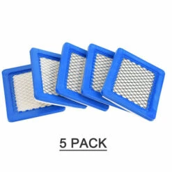 ASUPERMALL Paquet De 5 Filtres A Air 491588S, Remplacement Pour Briggs Stratton 491588 4915885 Cartouche De Filtre A Air Oem Plate, Filtre A Air Pour Tondeuse A Gazon, Bleu
