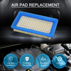 ASUPERMALL Paquet De 5 Filtres A Air 491588S, Remplacement Pour Briggs Stratton 491588 4915885 Cartouche De Filtre A Air Oem Plate, Filtre A Air Pour Tondeuse A Gazon, Bleu -France Tondeuse Soldes Boutique 36417687 3