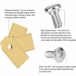 AIDUCHO Couteau Lame Titane 45pièces, Lame Robot Tondeuse à Gazon Avec Vis, Convient Aux Lames Tondeuse Robot De Différentes Marques Et Modèles, Pièces Et Accessoires Tondeuses à Gazon. -France Tondeuse Soldes Boutique 36739221 4