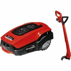 Einhell Robot Tondeuse FREELEXO 500 BT Power X-Change + Coupe Bordure GC-CT 18/25 Li P Solo (18 V, Surface 500m2, Application Bluetooth) Livré Avec Kit D'installation, Batterie 2,5Ah Et Chargeur -France Tondeuse Soldes Boutique 36889392 4
