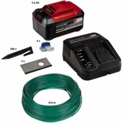 Einhell Kit D'installation 1200m² Pour Robot-tondeuse FREELEXO (Jusqu'à 1200m², 3 Lames, 210m Câble Périphérique) Livré Avec Batterie 5,2Ah Et Chargeur -France Tondeuse Soldes Boutique 36889513 5