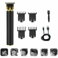 BRIDAY Tondeuse à Cheveux Professionnelle Sans Fil Tondeuse à Barbe Rechargeable USB Kit De Coupe De Cheveux Pour Hommes Avec 4 Peignes