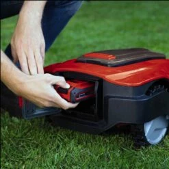 Einhell Robot Tondeuse FREELEXO 800 LCD BT Solo Power X-Change (18 V, 800 M², Application Bluetooth, écran LCD) Livré Avec Kit D'installation. Livré Sans Batterie Ni Chargeur -France Tondeuse Soldes Boutique 37014976 3