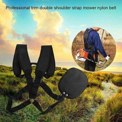 BARES Bandoulière Pour Tondeuse, Double Bandoulière Pour Tondeuse Professionnelle En Nylon Avec Ceinture Facilement Réglable Pour Débroussailleuse Jardin Pelouse Et Appareil Photo 4 BARES Bandoulière Pour Tondeuse, Double Bandoulière Pour Tondeuse Professionnelle En Nylon Avec Ceinture Facilement Réglable Pour Débroussailleuse Jardin Pelouse Et Appareil Photo – Image 2