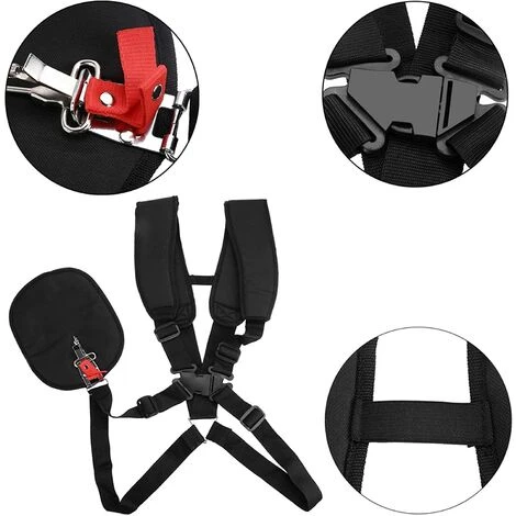 BARES Bandoulière Pour Tondeuse, Double Bandoulière Pour Tondeuse Professionnelle En Nylon Avec Ceinture Facilement Réglable Pour Débroussailleuse Jardin Pelouse Et Appareil Photo 6 BARES Bandoulière Pour Tondeuse, Double Bandoulière Pour Tondeuse Professionnelle En Nylon Avec Ceinture Facilement Réglable Pour Débroussailleuse Jardin Pelouse Et Appareil Photo – Image 4