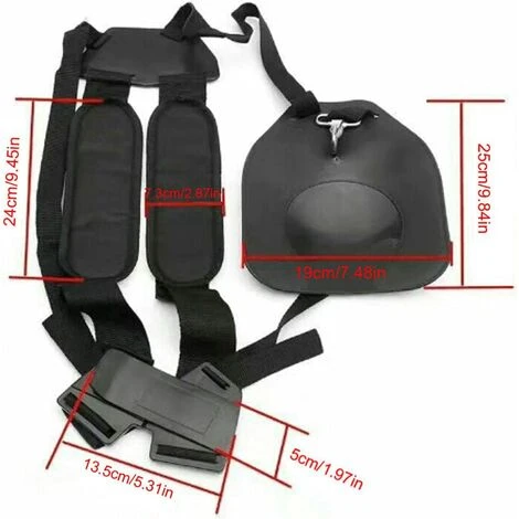 BARES Bandoulière Pour Tondeuse, Double Bandoulière Pour Tondeuse Professionnelle En Nylon Avec Ceinture Facilement Réglable Pour Débroussailleuse Jardin Pelouse Et Appareil Photo 7 BARES Bandoulière Pour Tondeuse, Double Bandoulière Pour Tondeuse Professionnelle En Nylon Avec Ceinture Facilement Réglable Pour Débroussailleuse Jardin Pelouse Et Appareil Photo – Image 5