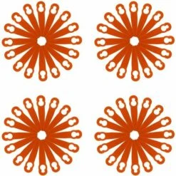 LANGRAY 120 Pièces Accessoires De Lames En Plastique De Remplacement Pour STIHL Polycut 2-2 FSA 45 Tondeuse à Gazon Coupe-herbe