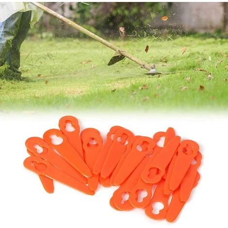 LANGRAY 150 Pièces Lames De Tête De Coupe Lames De Coupe En Plastique Remplacement Pour Stihl Polycut 4 LANGRAY 150 Pièces Lames De Tête De Coupe Lames De Coupe En Plastique Remplacement Pour Stihl Polycut – Image 2