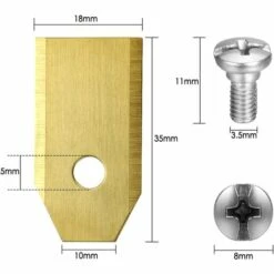 ABCRITAL Lames De Couteau En Titane, Couteau De Tondeuse À Gazon Robot Pour Toutes Les Vis De Tondeuse À Gazon Robot Husqvarna Automower -France Tondeuse Soldes Boutique 38079051 4