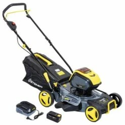 Tondeuse Poussée 40V 46cm - 4 En 1- Mulching - 1 Batterie 4Ah - 1 Chargeur 2A STEINER