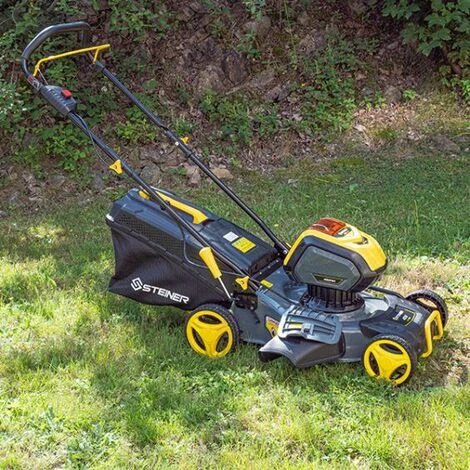 Tondeuse Poussée 40V 46cm - 4 En 1- Mulching - 1 Batterie 4Ah - 1 Chargeur 2A STEINER 5 Tondeuse Poussée 40V 46cm - 4 En 1- Mulching - 1 Batterie 4Ah - 1 Chargeur 2A STEINER – Image 3