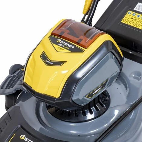 Tondeuse Poussée 40V 46cm - 4 En 1- Mulching - 1 Batterie 4Ah - 1 Chargeur 2A STEINER 6 Tondeuse Poussée 40V 46cm - 4 En 1- Mulching - 1 Batterie 4Ah - 1 Chargeur 2A STEINER – Image 4