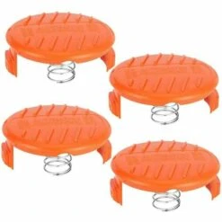 ECHOO Capuchons De Bobine, Ressorts Accessoires De Pièces De Rechange Couvercles De Capuchon De Bobine De Rechange Compatibles Avec Ressort Pour Bobine De Débroussailleuse AFS Matériau ABS Solide Et Durable (4PCS)
