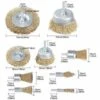 THSINDE Ensemble De Brosses Métalliques, Brosses De Roue Et De Coupe En Laiton Avec Tige, Brosses De Ponçage Pour Diverses Perceuses, Parfaites Pour éliminer La Rouille, La Corrosion, La Peinture Pour Les Outils électriques, De Jardin Et à Main (paquet De 9)