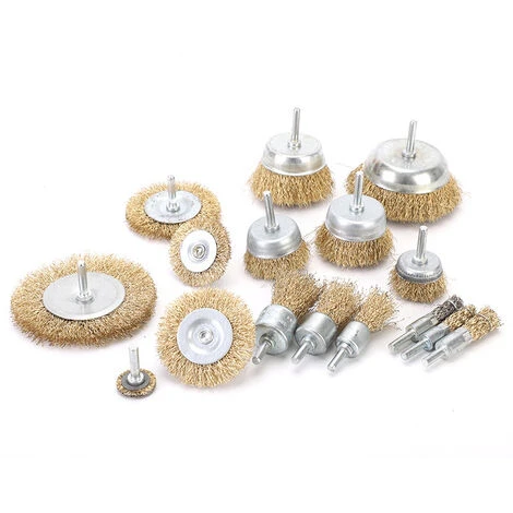 THSINDE Ensemble De Brosses Métalliques, Brosses De Roue Et De Coupe En Laiton Avec Tige, Brosses De Ponçage Pour Diverses Perceuses, Parfaites Pour éliminer La Rouille, La Corrosion, La Peinture Pour Les Outils électriques, De Jardin Et à Main (paquet De 9) 5 THSINDE Ensemble De Brosses Métalliques, Brosses De Roue Et De Coupe En Laiton Avec Tige, Brosses De Ponçage Pour Diverses Perceuses, Parfaites Pour éliminer La Rouille, La Corrosion, La Peinture Pour Les Outils électriques, De Jardin Et à Main (paquet De 9) – Image 3