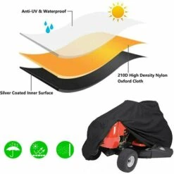 TANABATA Housse Imperméable Pour Tondeuse Autoportée - Housse De Protection Pour Tracteur De Jardin (182,9 X 111,8 X 116,8 Cm) -France Tondeuse Soldes Boutique 42414944 4