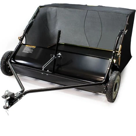 WILTEC Balai Ramasseur Balayeuse Tondeuse Autoportée Largeur 120cm Et Roues En Caoutchouc 266x60,3cm 3 WILTEC Balai Ramasseur Balayeuse Tondeuse Autoportée Largeur 120cm Et Roues En Caoutchouc 266x60,3cm