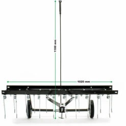 WILTEC Scarificateur Trainé Pour Tracteur Tondeuse Largeur De Travail 100cm Roues En Caoutchouc 7 -France Tondeuse Soldes Boutique 4250536 4